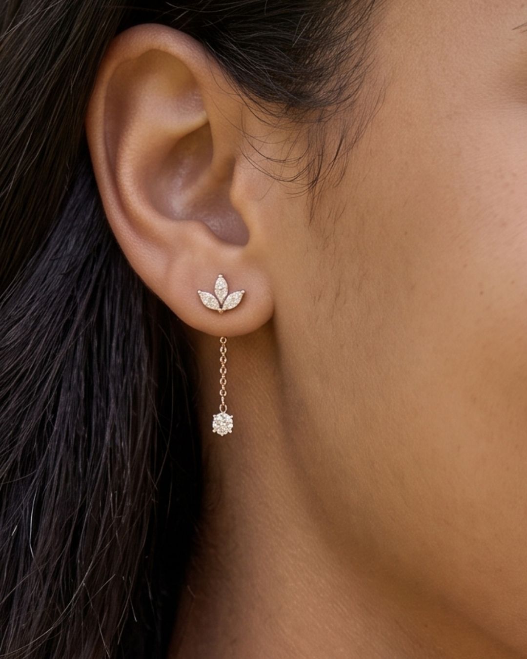 Aretes Flora - Pedra México